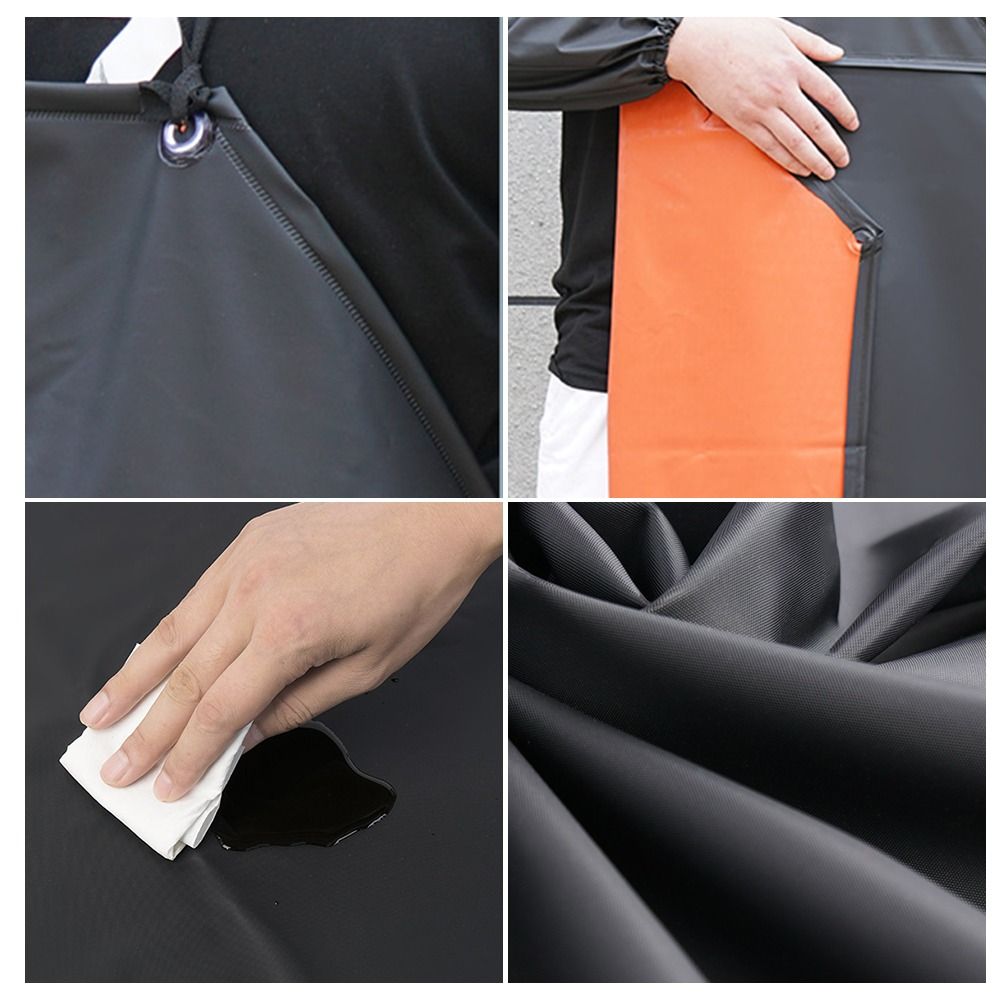 Leatherwork Apron - Soft PU Leather Kitchen Apron Black