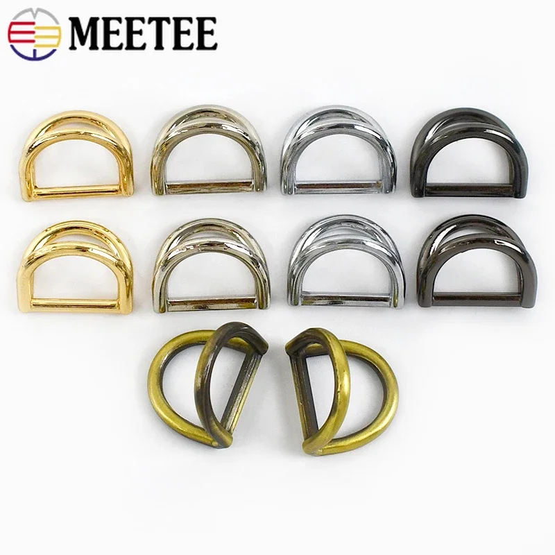 Leatherwork Hardware - Meetee 5/10/20Pcs 19mm Metal D Ring