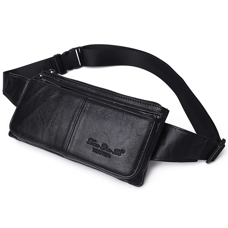 Leatherwork Belt - Men Waist Fanny Pack Belt Hip