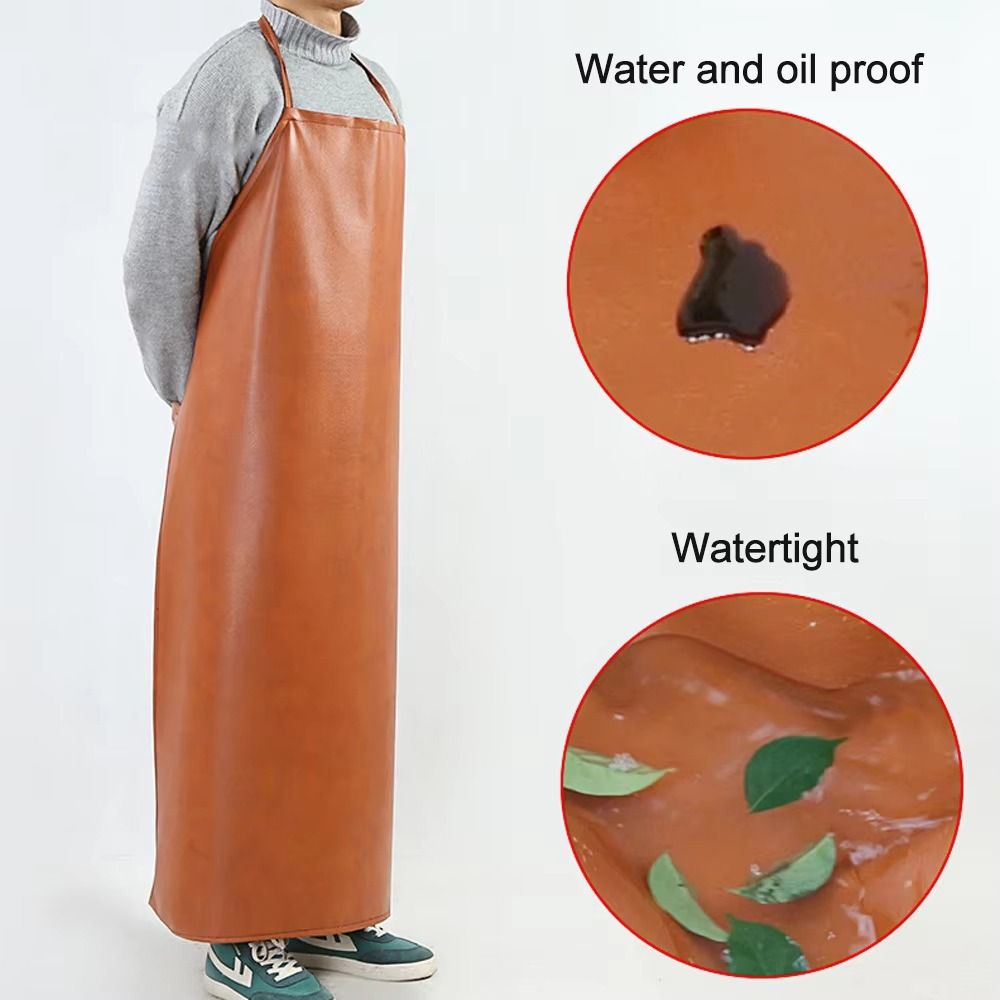 Leatherwork Apron - Thickened PU Leather Apron 95/120cm Oil