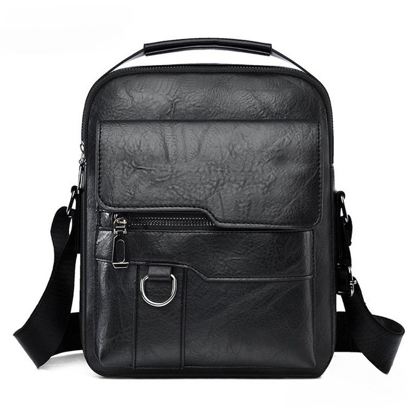 Leather Work Bag Laptop - Hot Fashion Korean Style Men Casual
