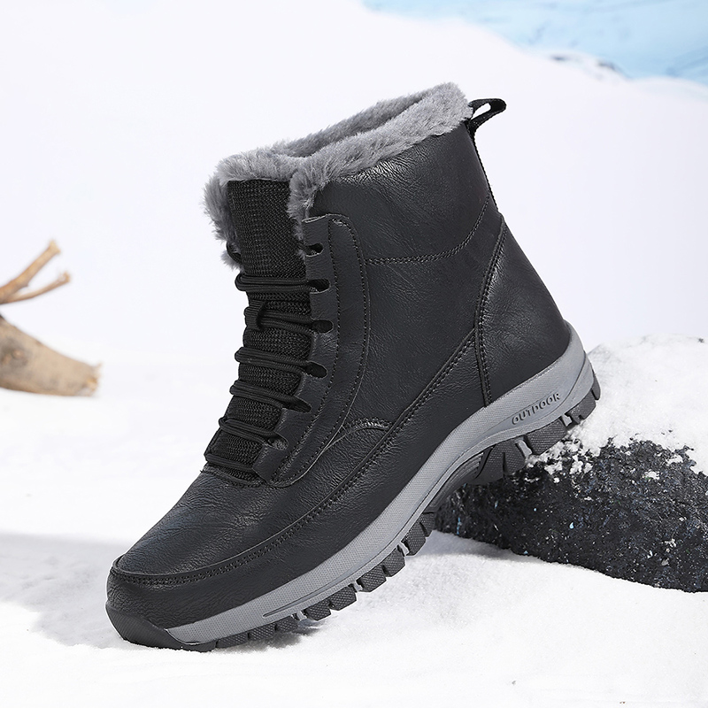 Leatherwork Training - Leather Men's Winter Outdoor Hiking Boots