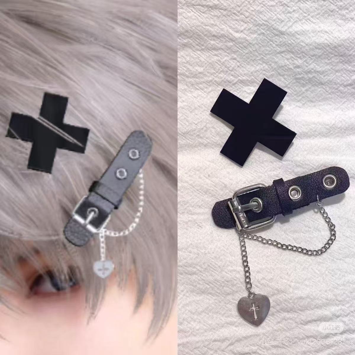 Leatherwork Rivets - Design inspired leather rivet cross pendant