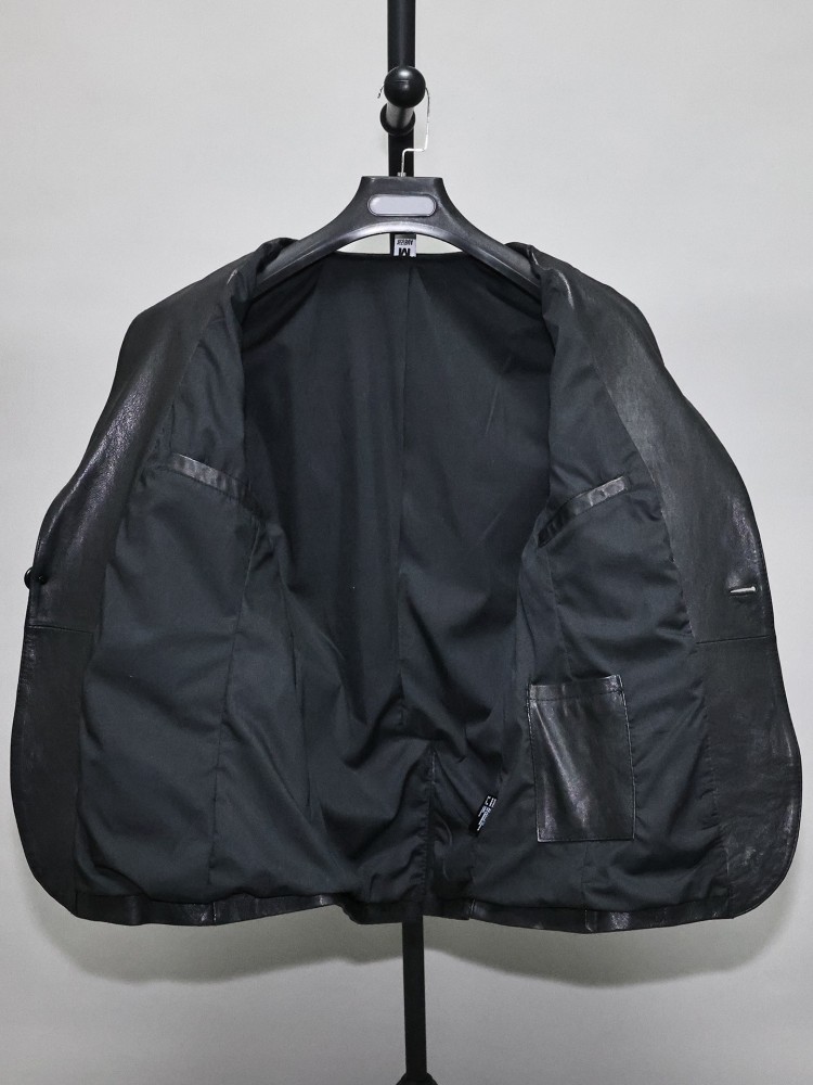 Slim Fit Solid Color Men Offic - Leather Work Jacket Mens recension och pris