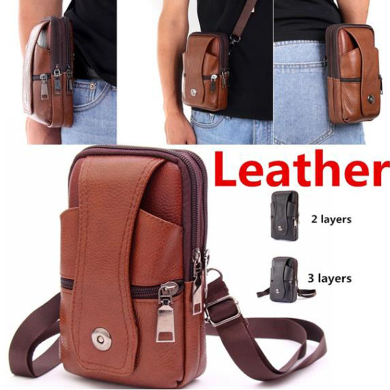 1Pcs Men Cell Phone Belt Pack  - Leatherwork Belt recension och pris