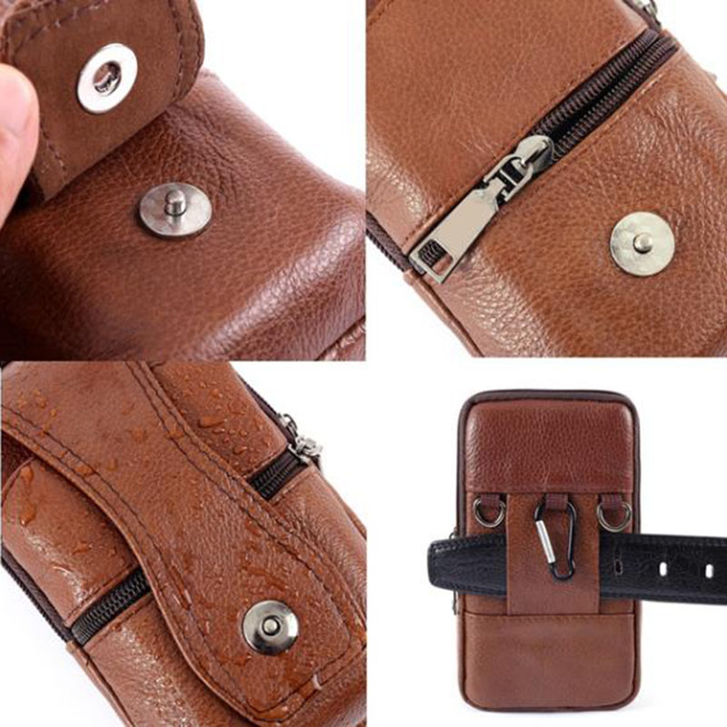 1Pcs Men Cell Phone Belt Pack  - Leatherwork Belt recension och pris