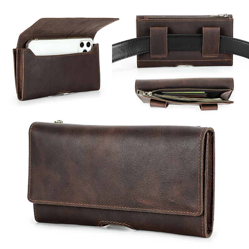 Cowhide Leather Waist Bag Phon - Leatherwork Belt recension och pris