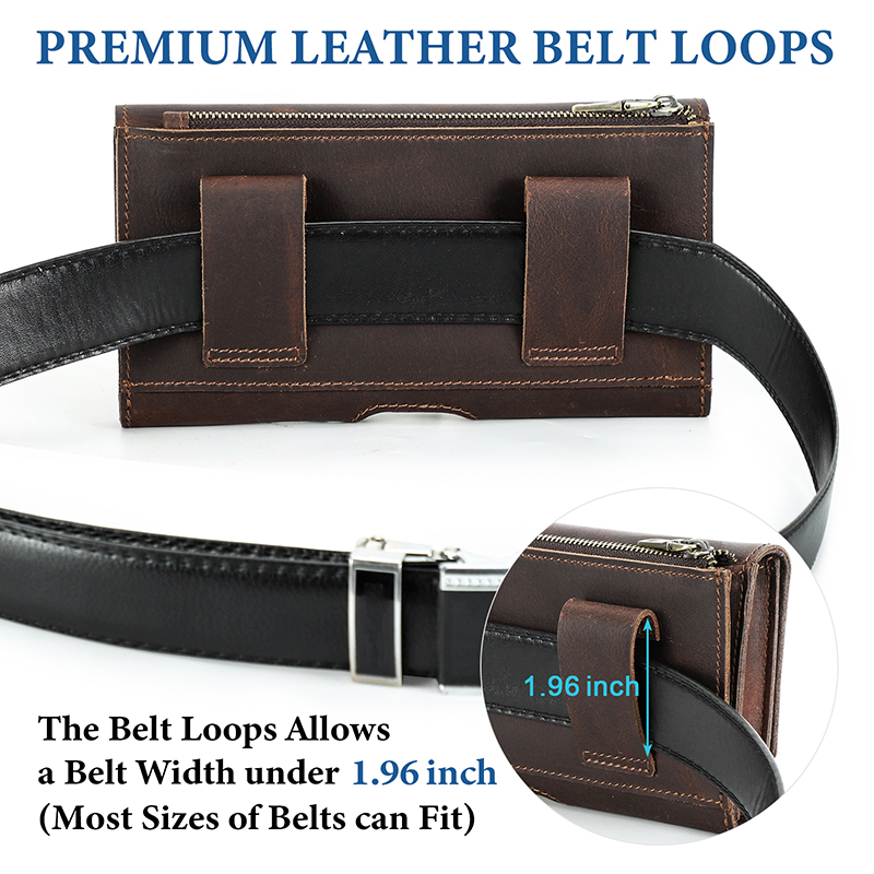 Cowhide Leather Waist Bag Phon - Leatherwork Belt recension och pris