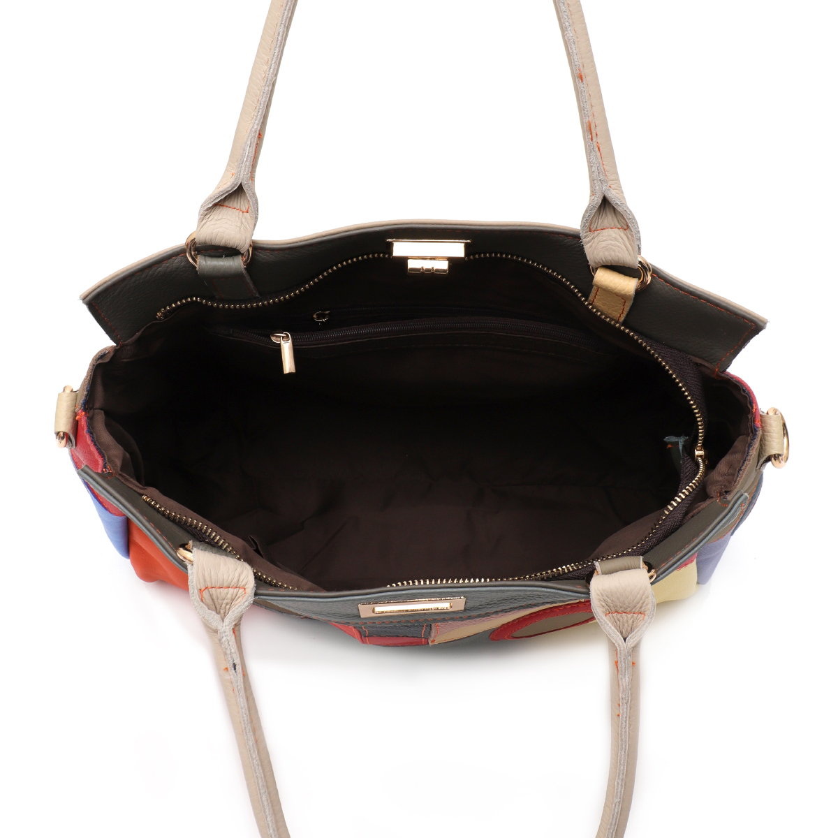 SC Chic Colorful Real Leather  - Leather Work Handbags For Women recension och pris