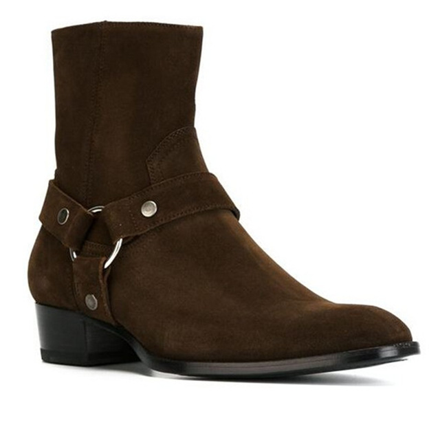 New Brown /Black Suede Leather - Leather Work Harness recension och pris