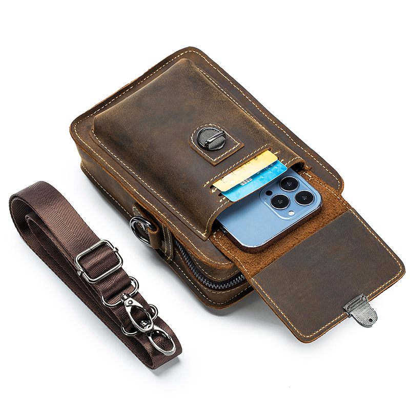 Crazy Horse Skin Men's Wearing - Leatherwork Belt recension och pris