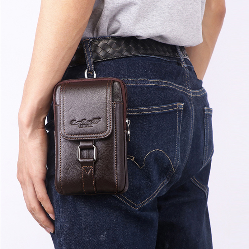 Men Cell/Mobile Phone Case Wai - Leatherwork Belt recension och pris