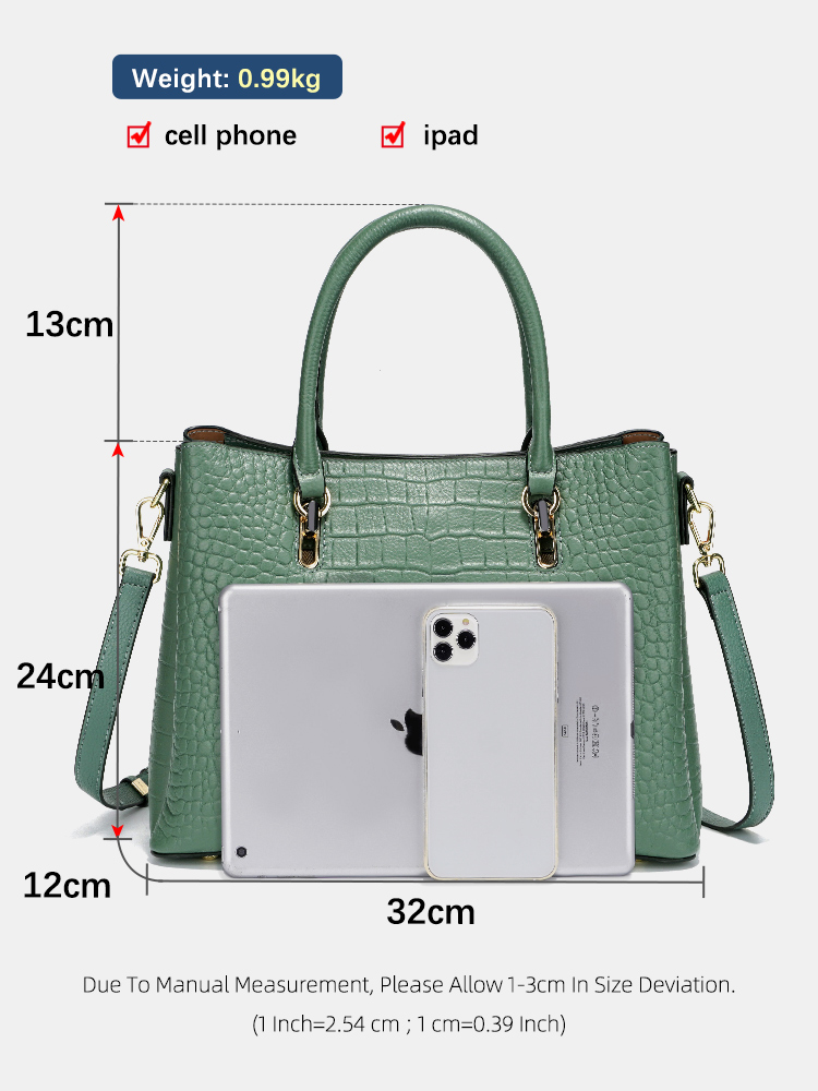 Zency Women's Genuine Leather  - Leather Work Handbags For Women recension och pris
