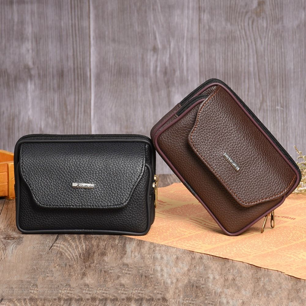 Casual PU Leather Men Waist Ba - Leatherwork Belt recension och pris