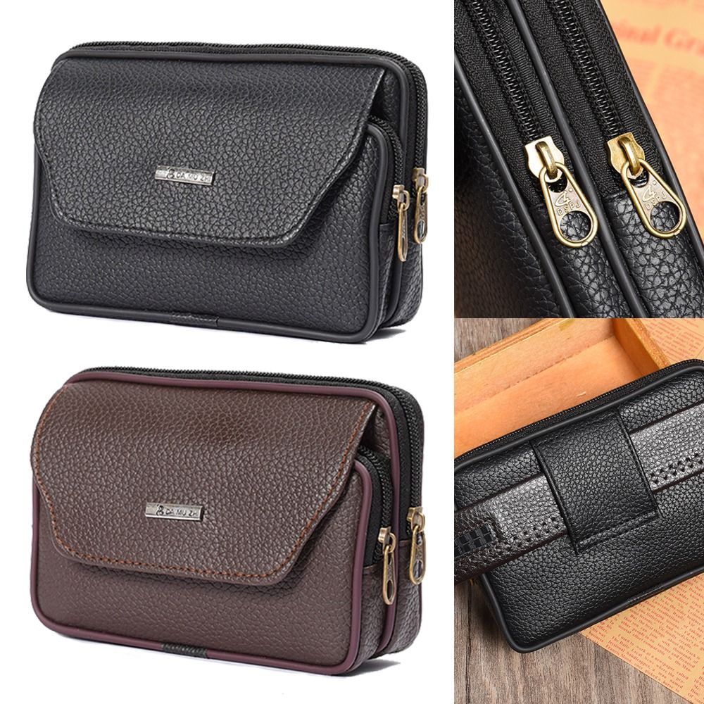 Casual PU Leather Men Waist Ba - Leatherwork Belt recension och pris
