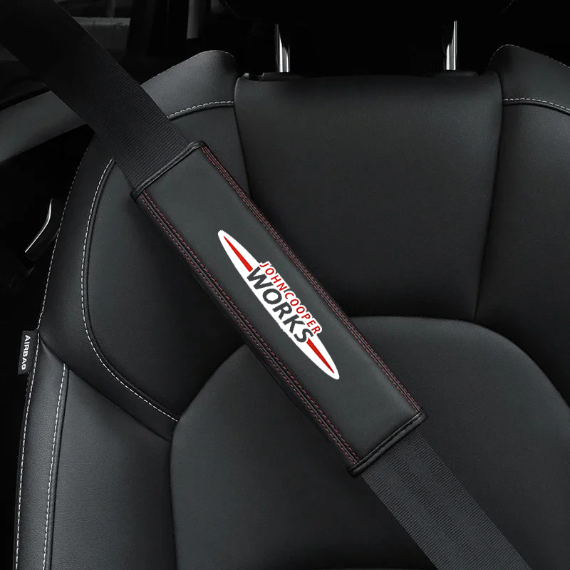 2pcs Car seat belt Nappa leath - Leather Works Near Me recension och pris