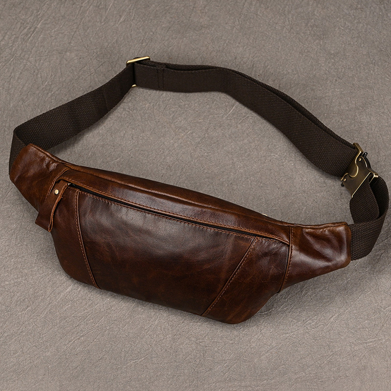 Men's Leather Chest Bags Cross - Leatherwork Belt recension och pris