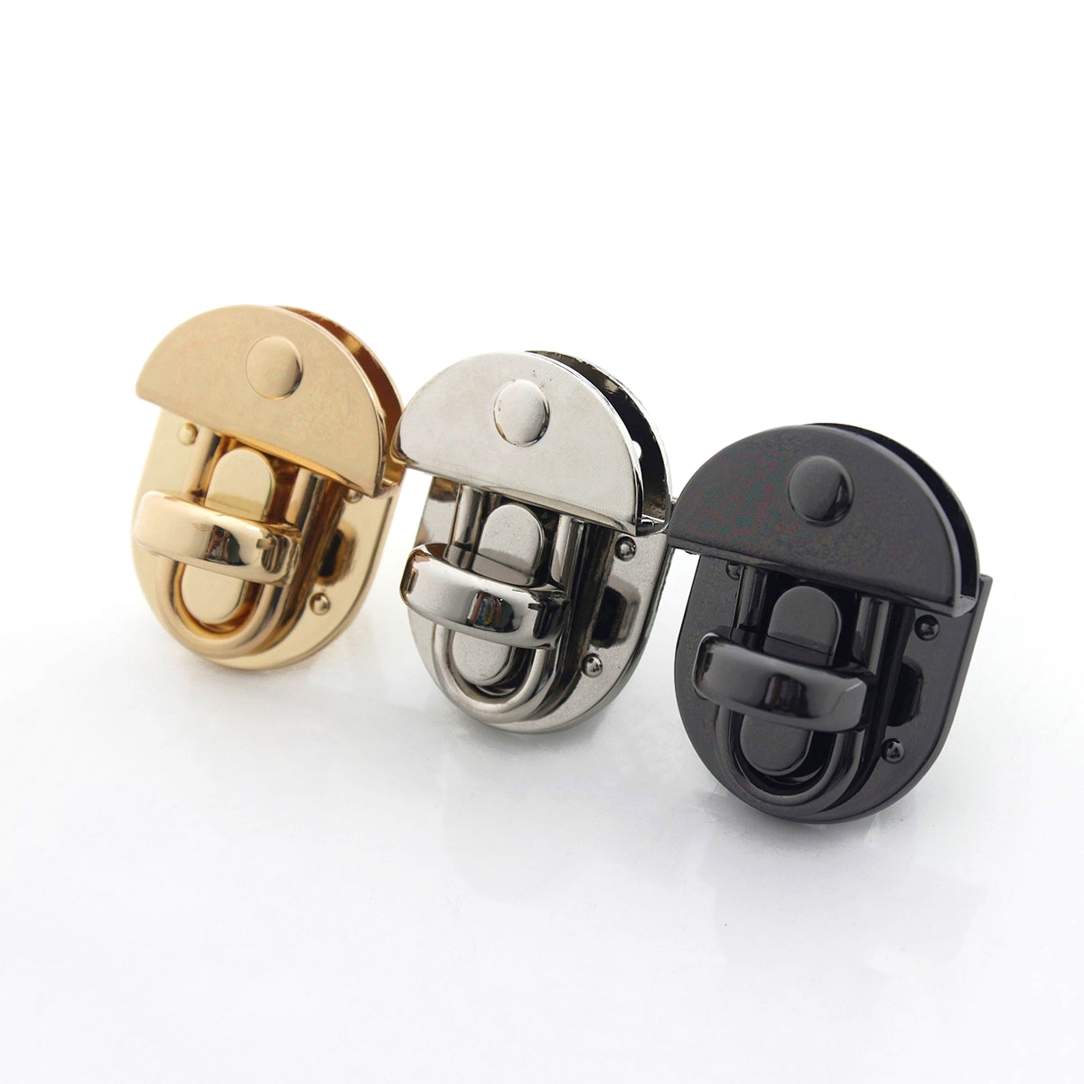 1pcs Metal Oval Shape Turn Loc - Leatherwork Hardware recension och pris
