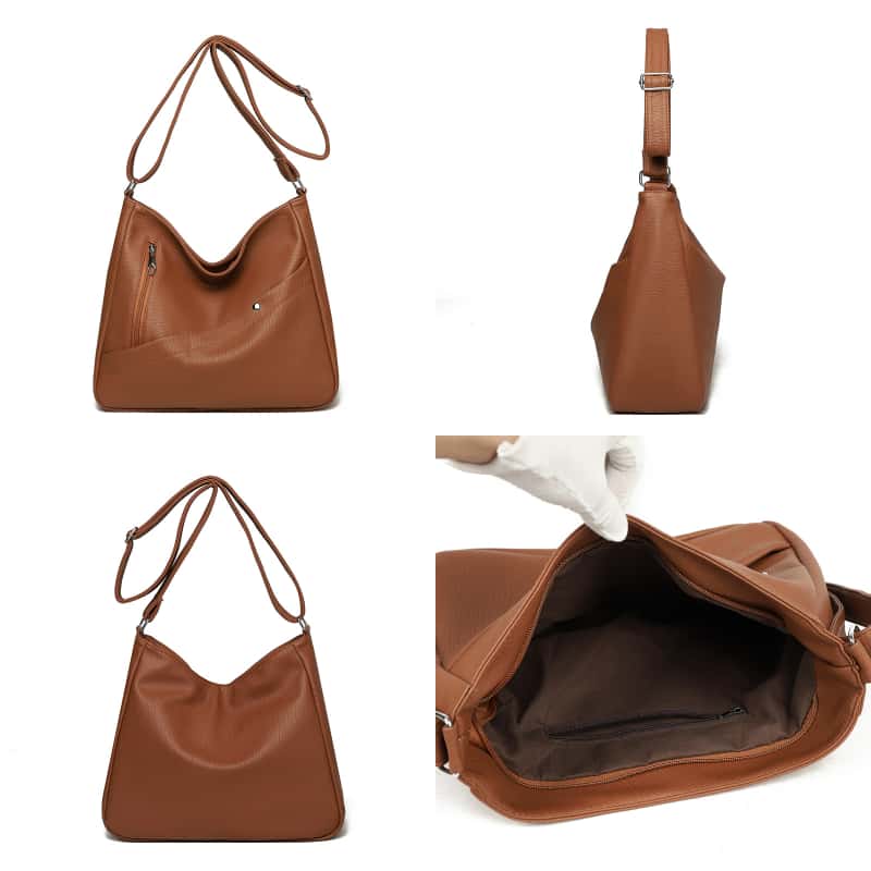 Women's PU Leather Crossbody B - Leather Work Handbags For Women recension och pris