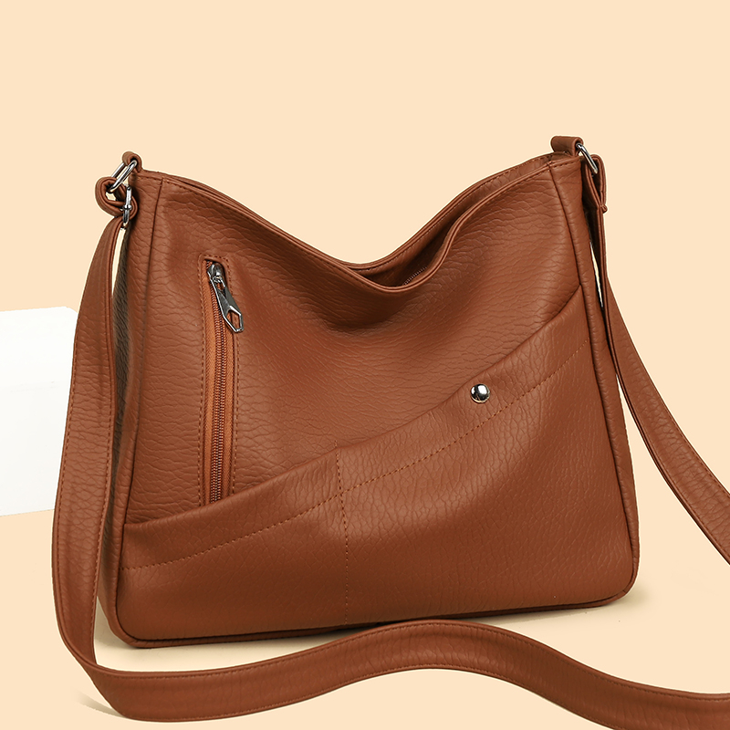 Women's PU Leather Crossbody B - Leather Work Handbags For Women recension och pris