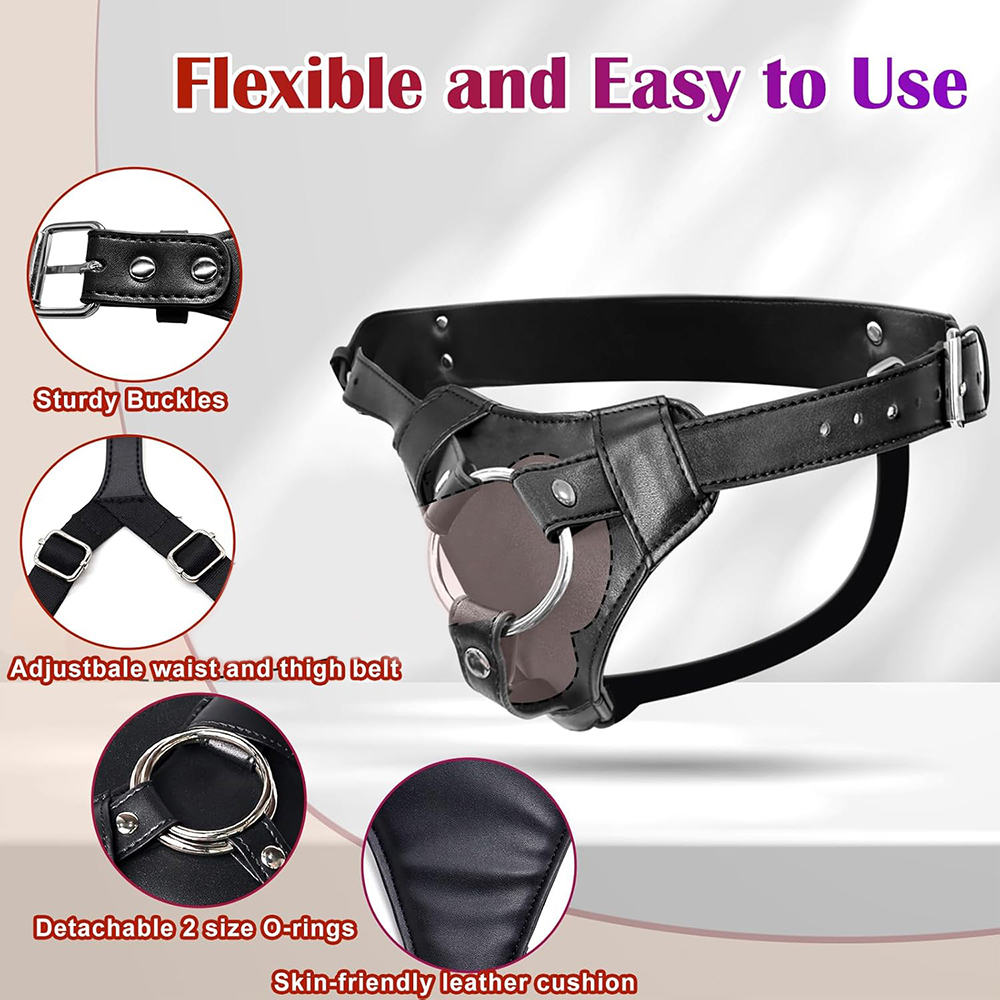 Strap On Dildo Harness Adult S - Leather Work Harness recension och pris