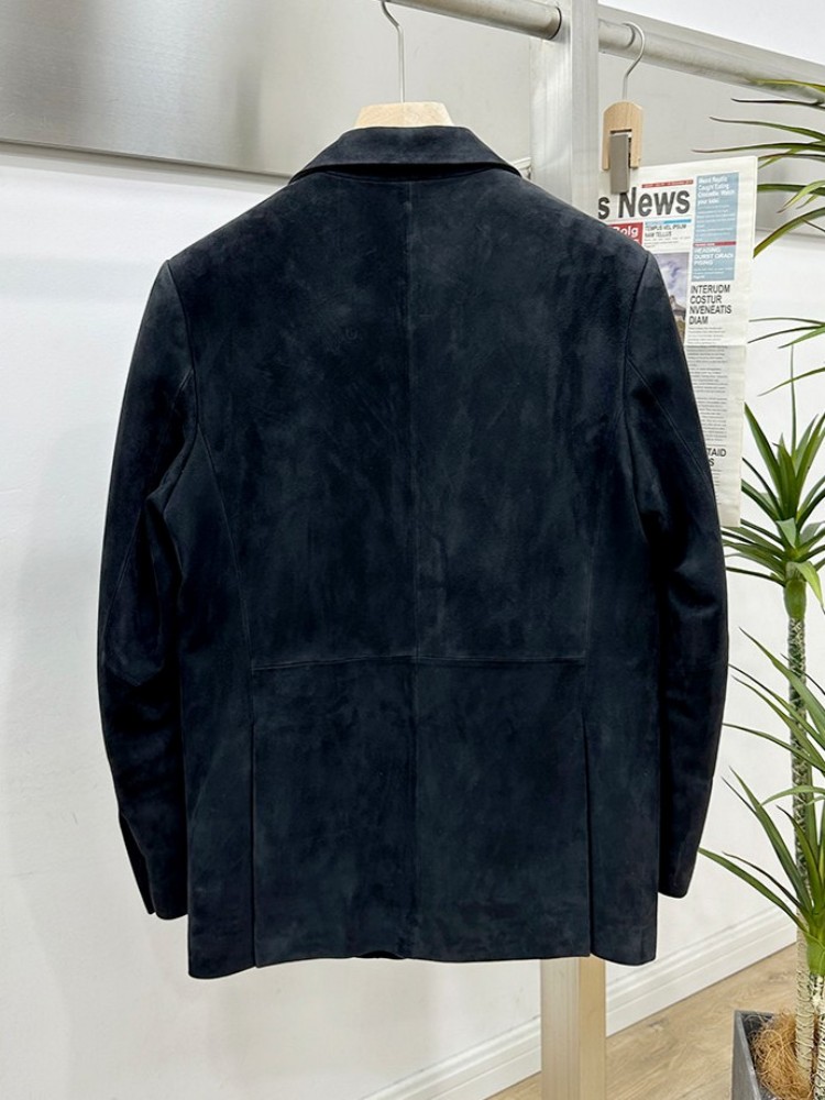 Vintage Suede Sheepskin Elegan - Leather Work Jacket Mens recension och pris