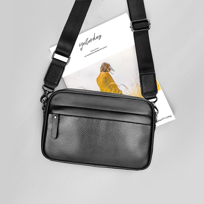 Men's Genuine Leather Shoulder - Leather Work Bag Laptop recension och pris