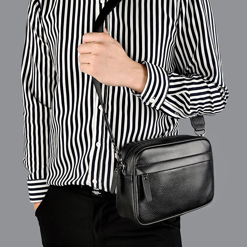 Men's Genuine Leather Shoulder - Leather Work Bag Laptop recension och pris