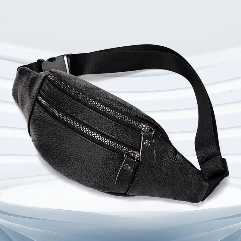 Genuine Leather Men’s Waist Ba - Leather Work Bag Laptop recension och pris