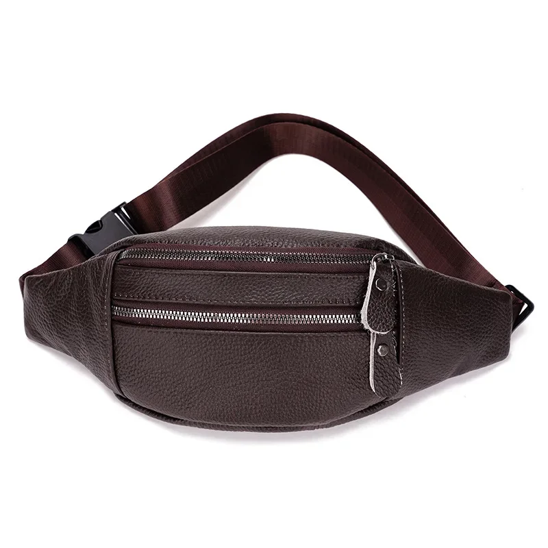 Genuine Leather Men’s Waist Ba - Leather Work Bag Laptop recension och pris