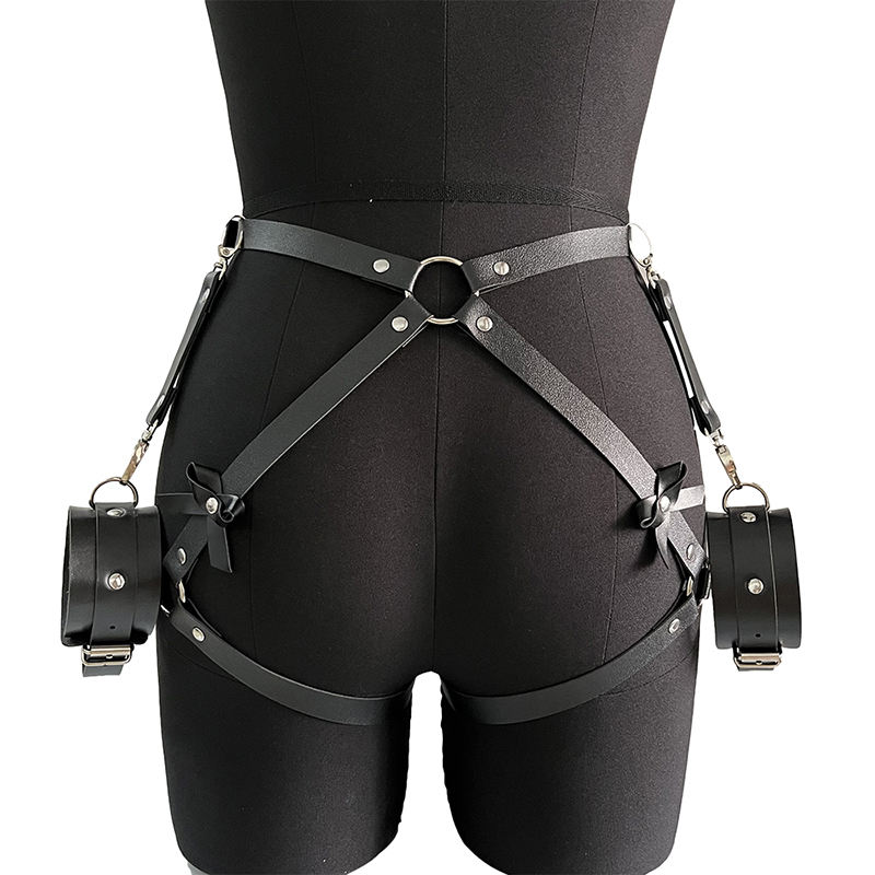 Fashionable Women's Bowknot Le - Leather Work Harness recension och pris