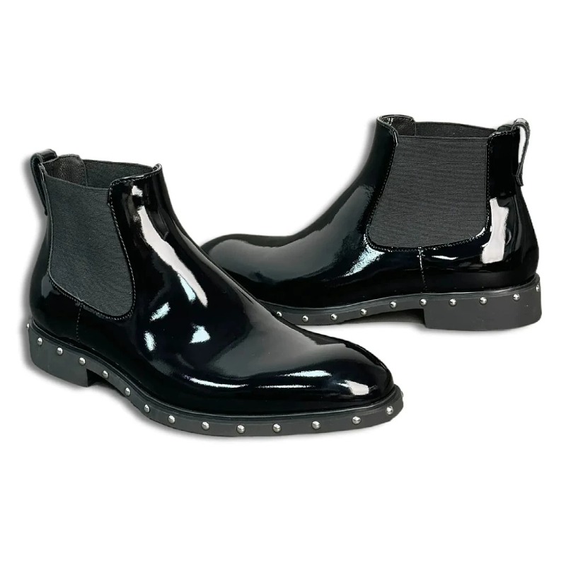Designer Pointed Toe Chelsea B - Leatherwork Rivets recension och pris