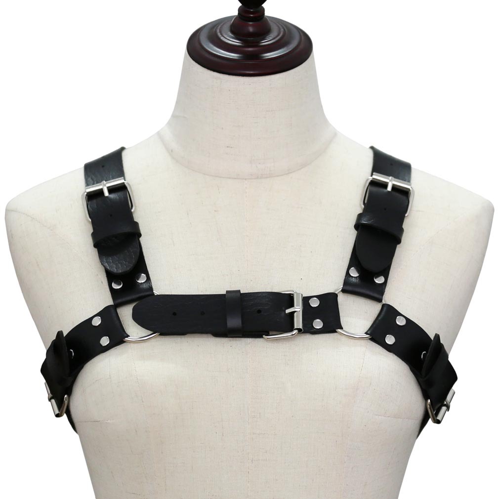 Women Men Sexy Punk Chest Harn - Leather Work Harness recension och pris