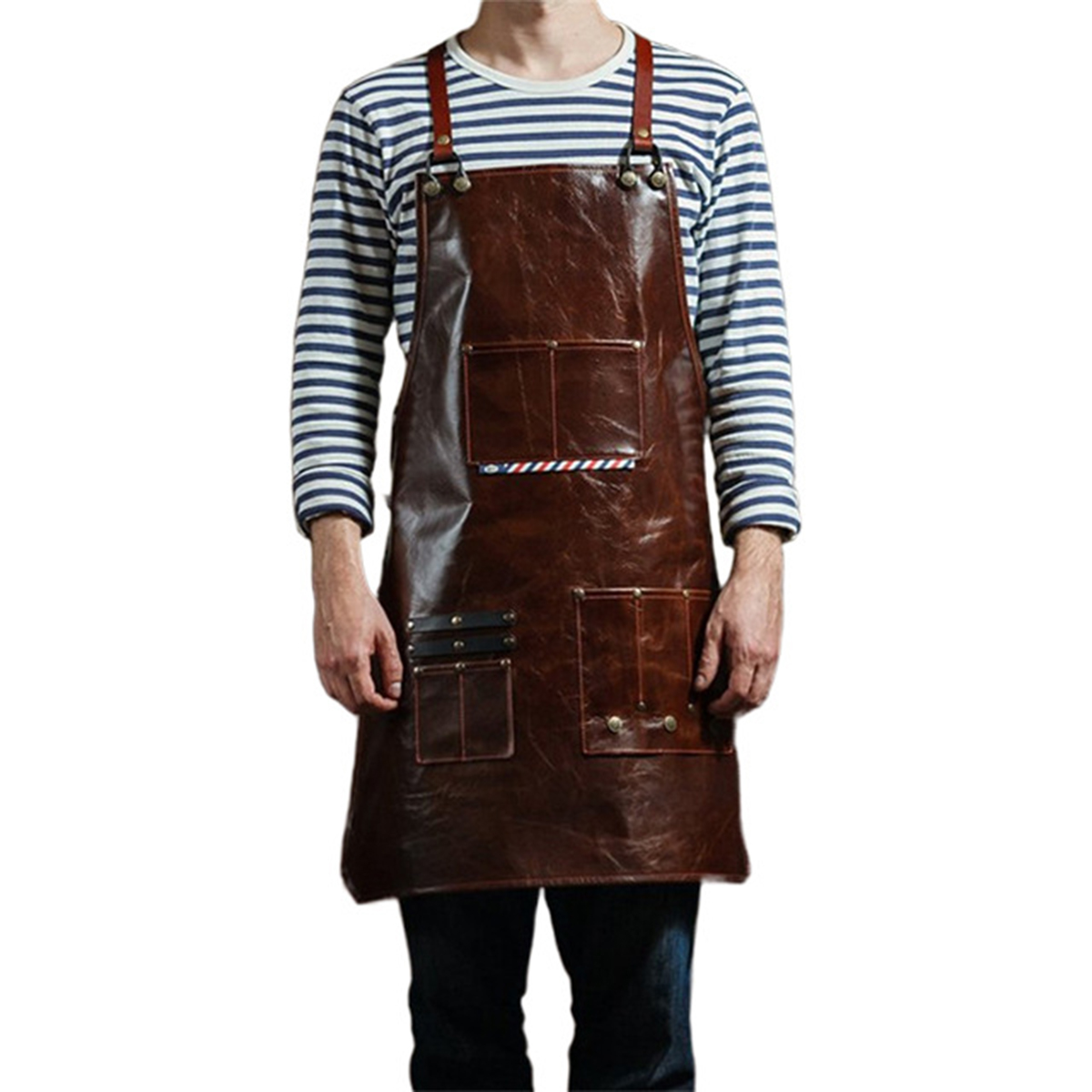 Men's Leather Work Apron with  - Leatherwork Apron recension och pris