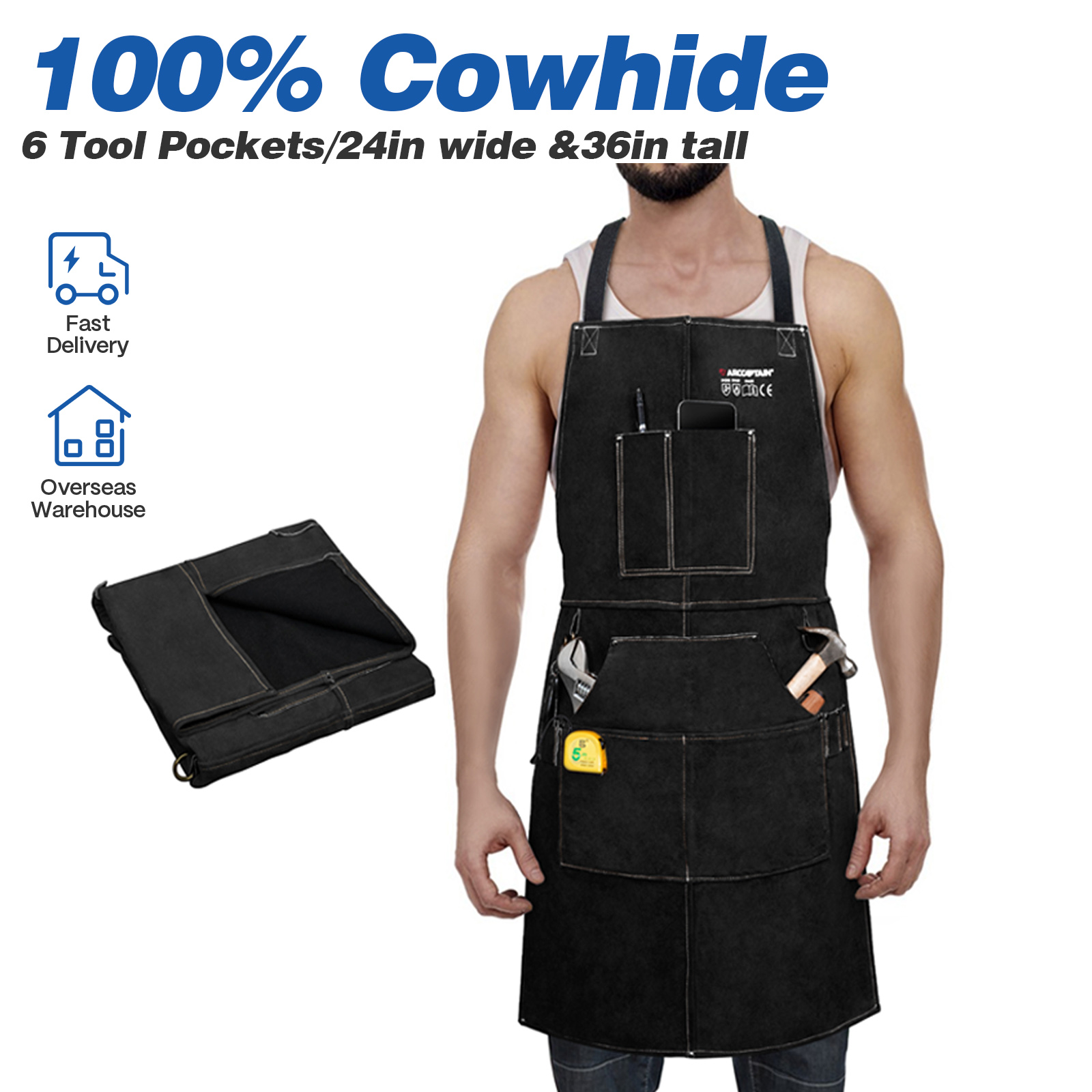 ARCCAPTAIN Leather Welding Wor - Leatherwork Apron recension och pris