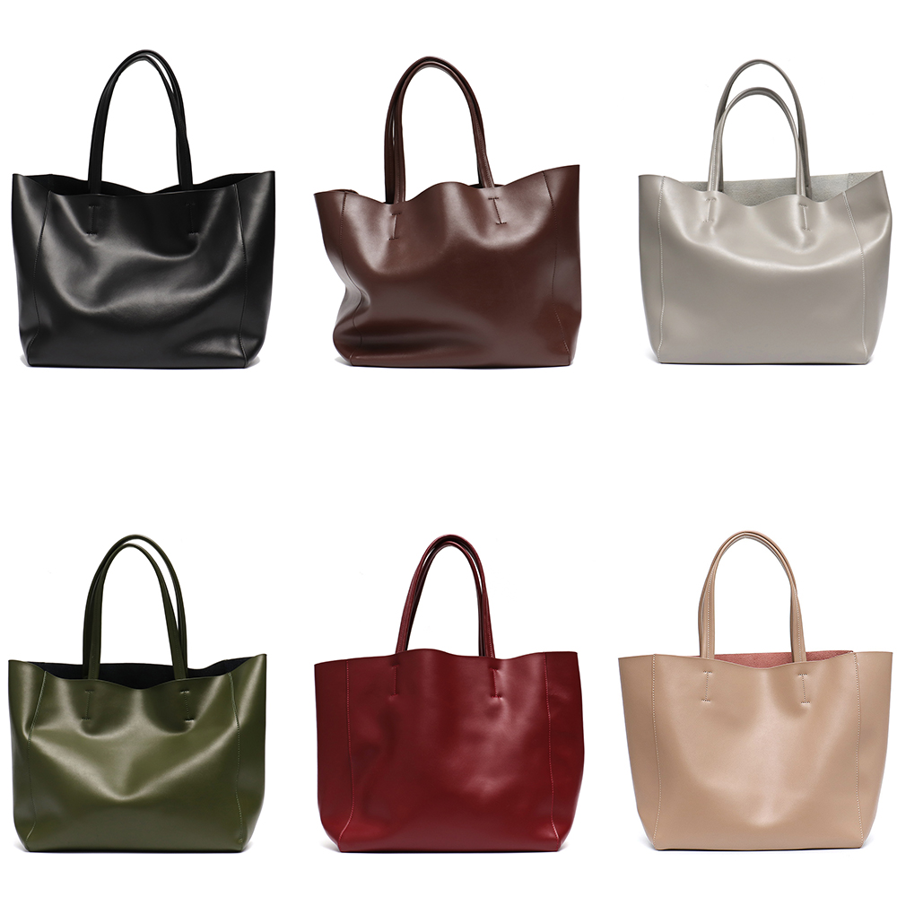 Minimalist Big Tote Bag Women  - Leather Work Handbags For Women recension och pris