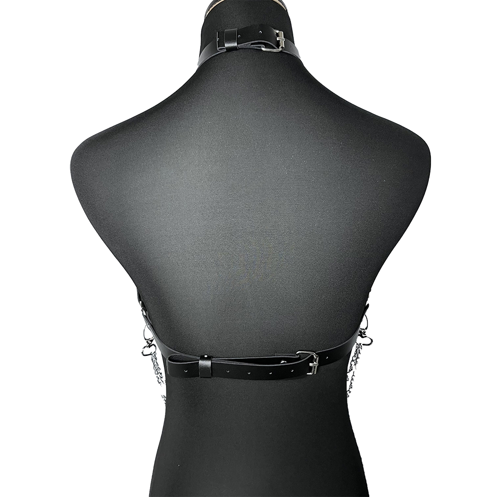 Chain with Leather Lingerie Wo - Leather Work Harness recension och pris