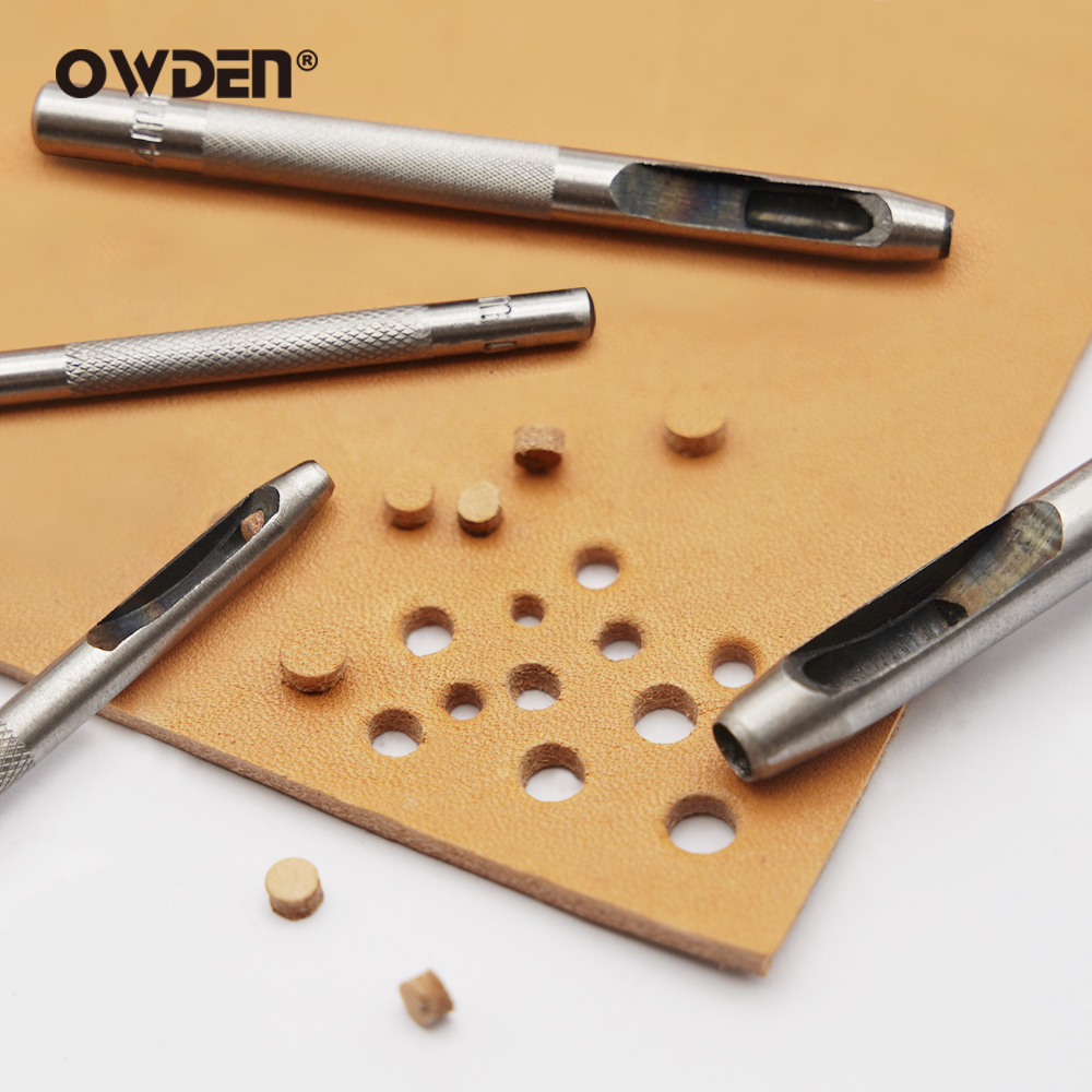 6pcs Leather Hole Punching Too - Leatherwork Hammer recension och pris