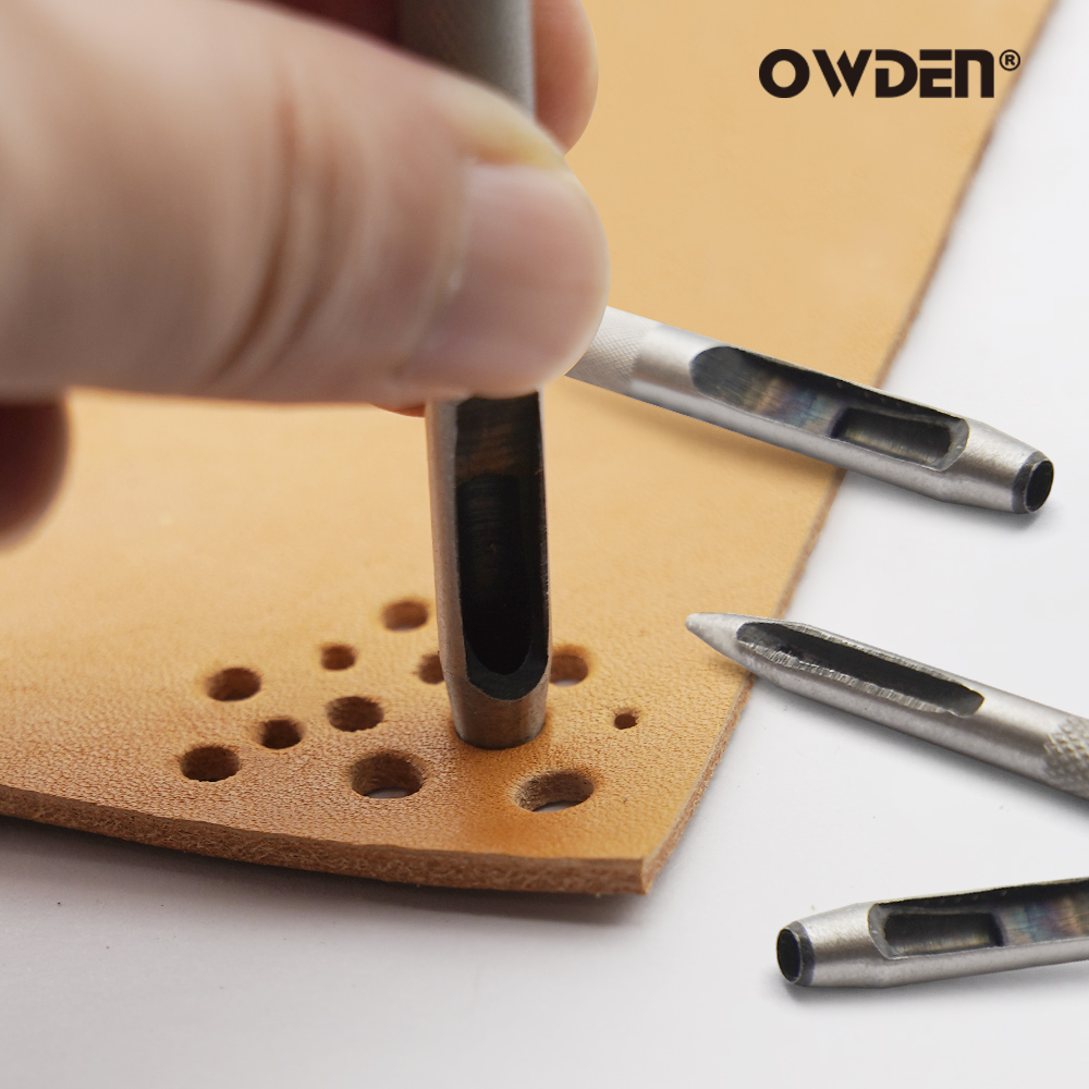 6pcs Leather Hole Punching Too - Leatherwork Hammer recension och pris