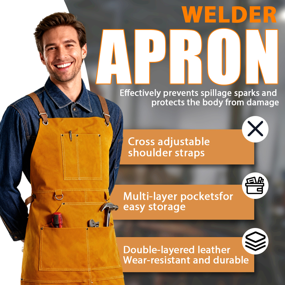 Oxhide Leather Welding Apron C - Leatherwork Apron recension och pris