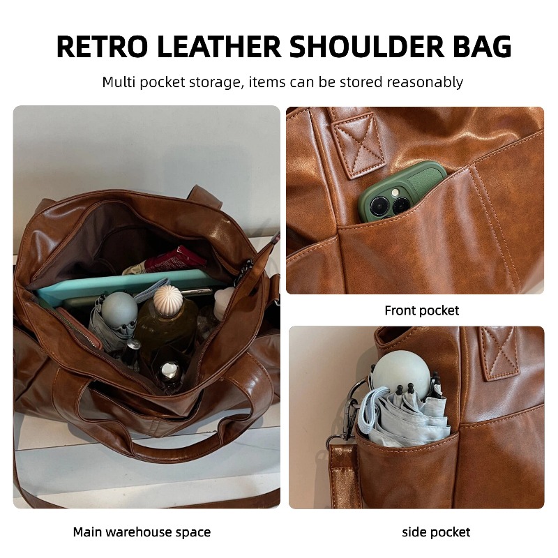 Women Retro Soft Leather Handb - Leather Work Handbags For Women recension och pris