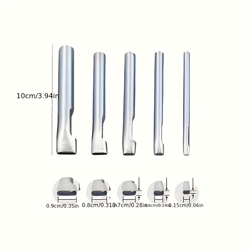 5pcs Leather Oblong Belt Hole  - Leatherwork Hammer recension och pris