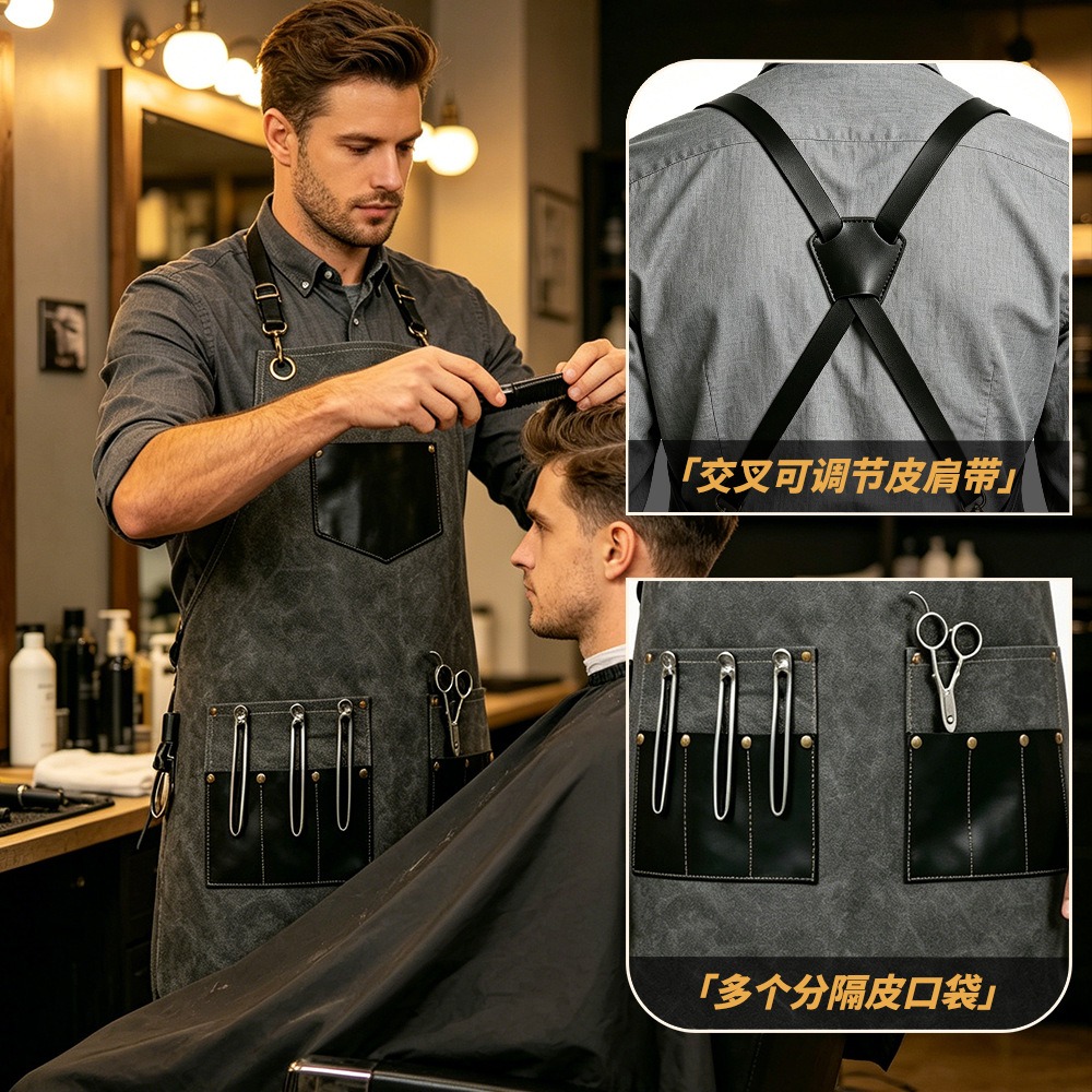 Thick Canvas Apron Leather Mul - Leatherwork Apron recension och pris
