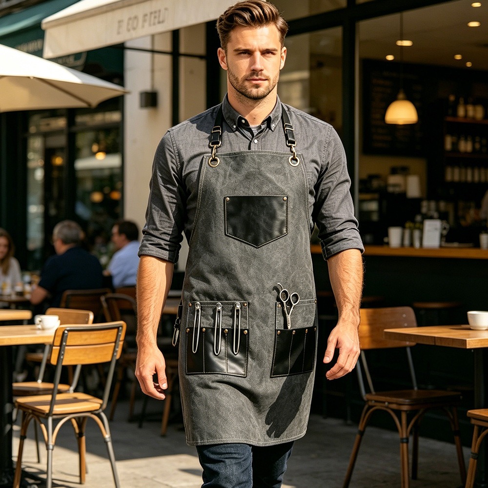 Thick Canvas Apron Leather Mul - Leatherwork Apron recension och pris