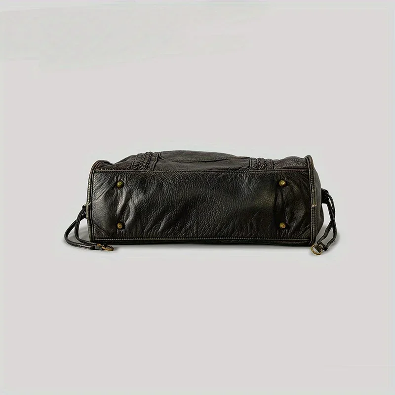 ​​Braided Trim Black Leather T - Leatherwork Rivets recension och pris