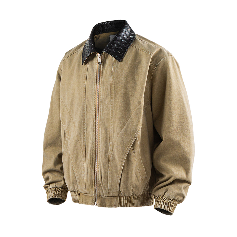 Mens Vintage American Washed D - Leather Work Jacket Mens recension och pris