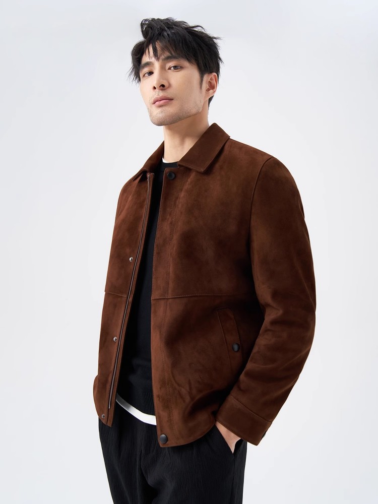 Top Quality Natural Real Suede - Leather Work Jacket Mens recension och pris