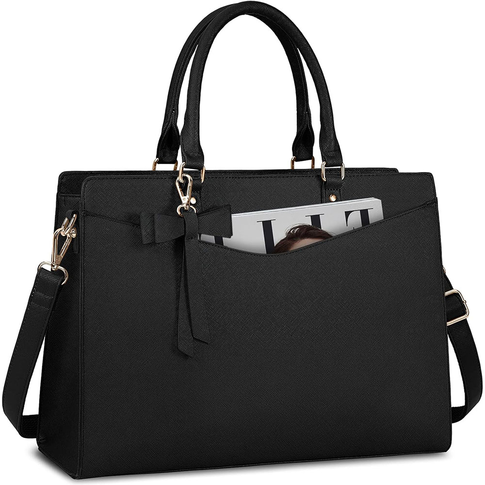 Laptop Bag for Women 15.6 Inch - Leather Work Bag Laptop recension och pris