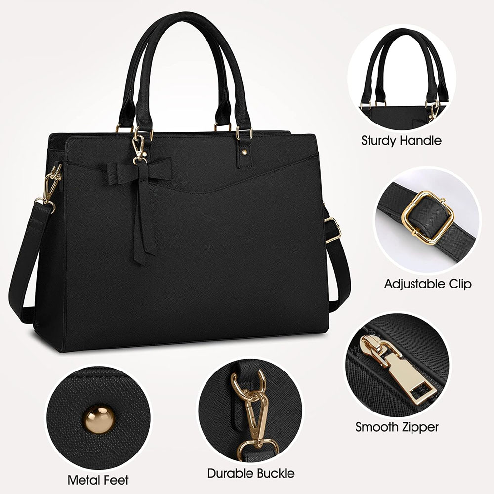 Laptop Bag for Women 15.6 Inch - Leather Work Bag Laptop recension och pris