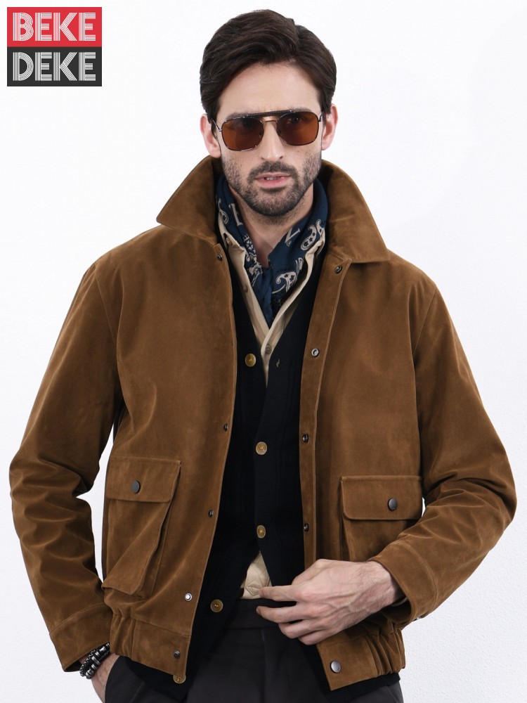 American Style Vintage Mens Si - Leather Work Jacket Mens recension och pris
